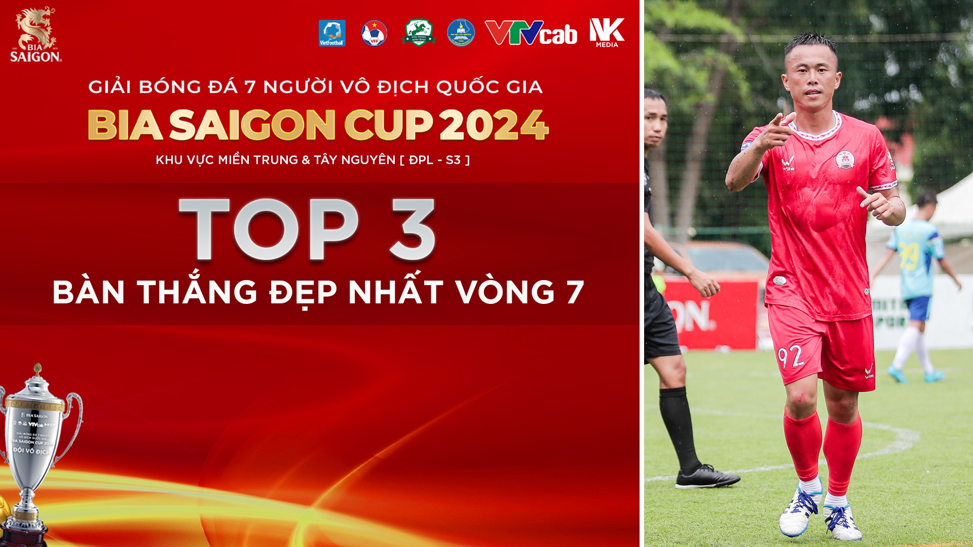 Bình chọn bàn thắng đẹp nhất vòng 7 ĐPL-S3